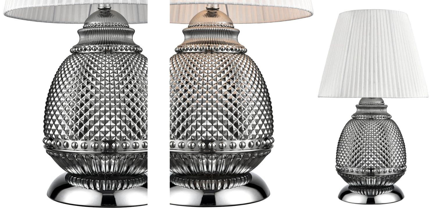 Настольная лампа Gloria Chrome Table Lamp - фото