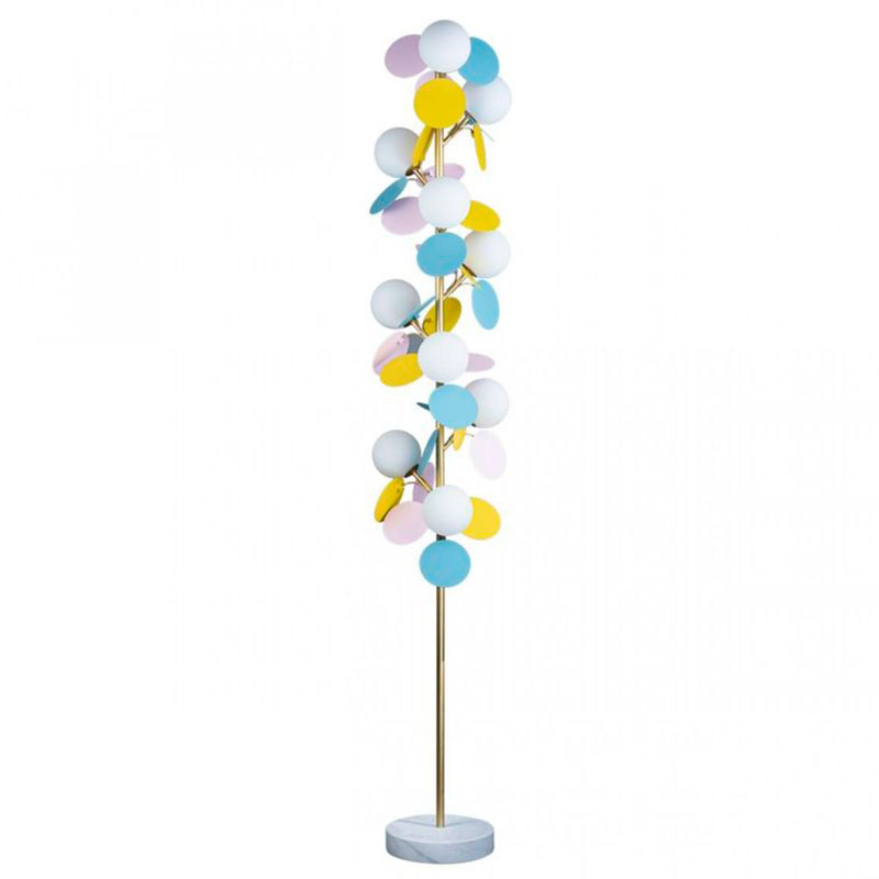 Торшер MATISSE Floor Lamp multicolor Мульти Золотой Белый в Казани | Loft Concept 