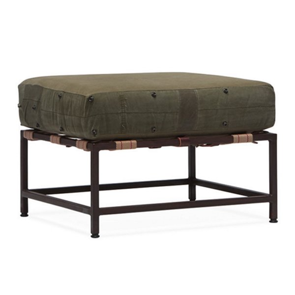 Оттоманка  Olive Military Fabric Ottoman Оливковый в Казани | Loft Concept 