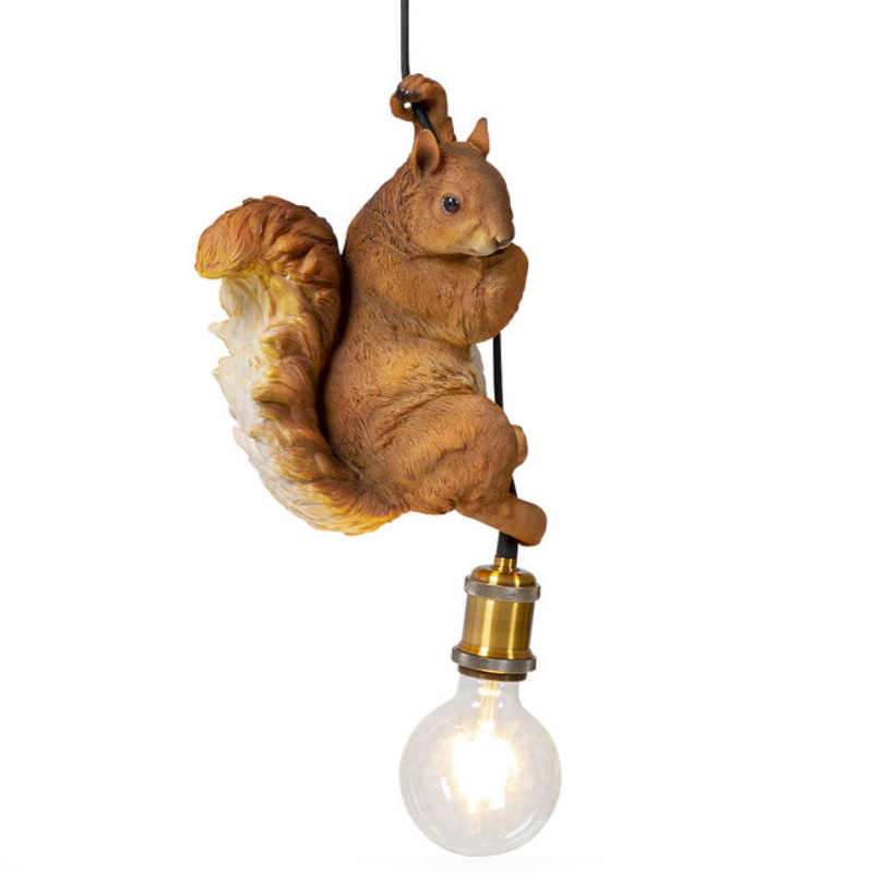 Подвесной светильник Белка Red Squirrel Коричневый в Казани | Loft Concept 