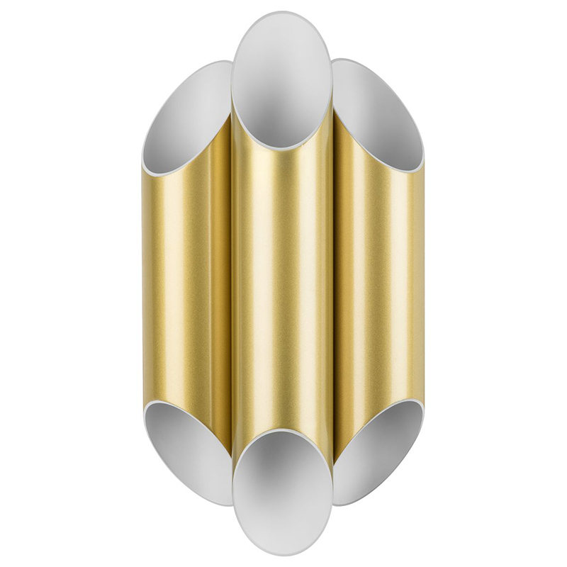 Бра Garbi Trio Gold Pipe Organ Sconce Золотой Белый в Казани | Loft Concept 