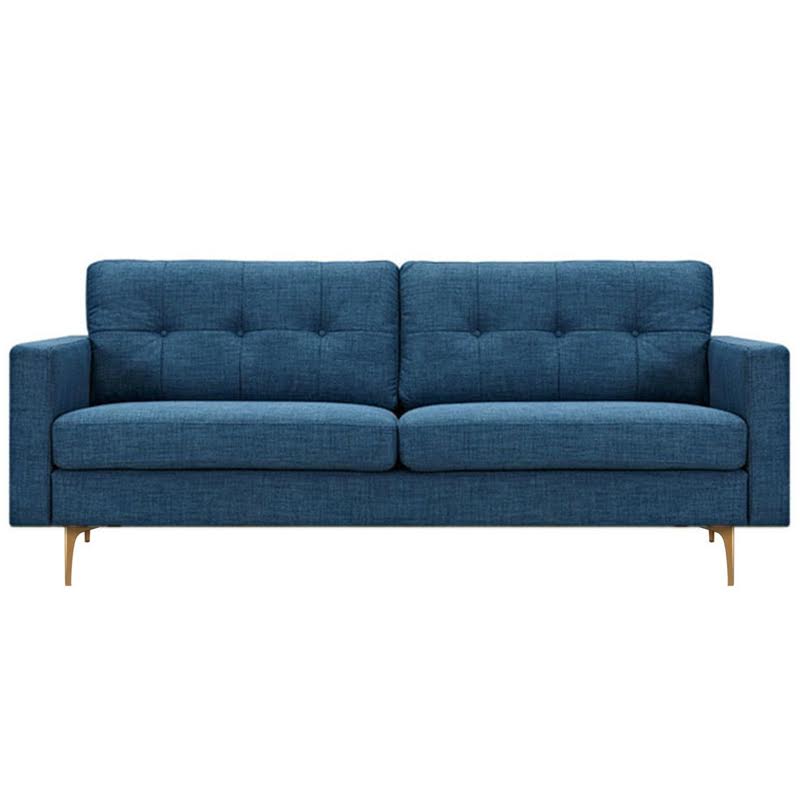 Диван Stone Blue Greta Sofa Диван синий лен Синий в Казани | Loft Concept 