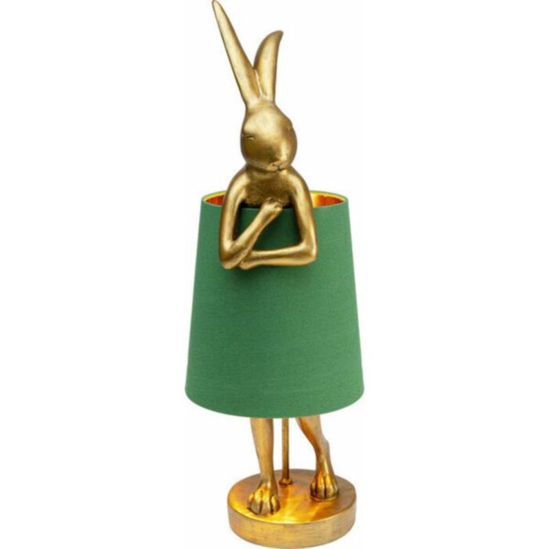 Настольная лампа Golden Hare/ green lampshade Золотой Зеленый в Казани | Loft Concept 