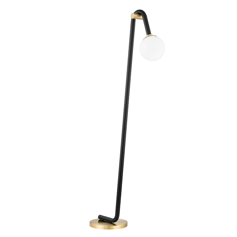 Торшер Paulson floppy floor lamp gold Черный Золотой в Казани | Loft Concept 