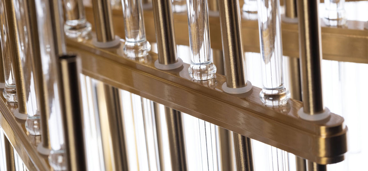 Люстра стеклянная Rhythm - фото