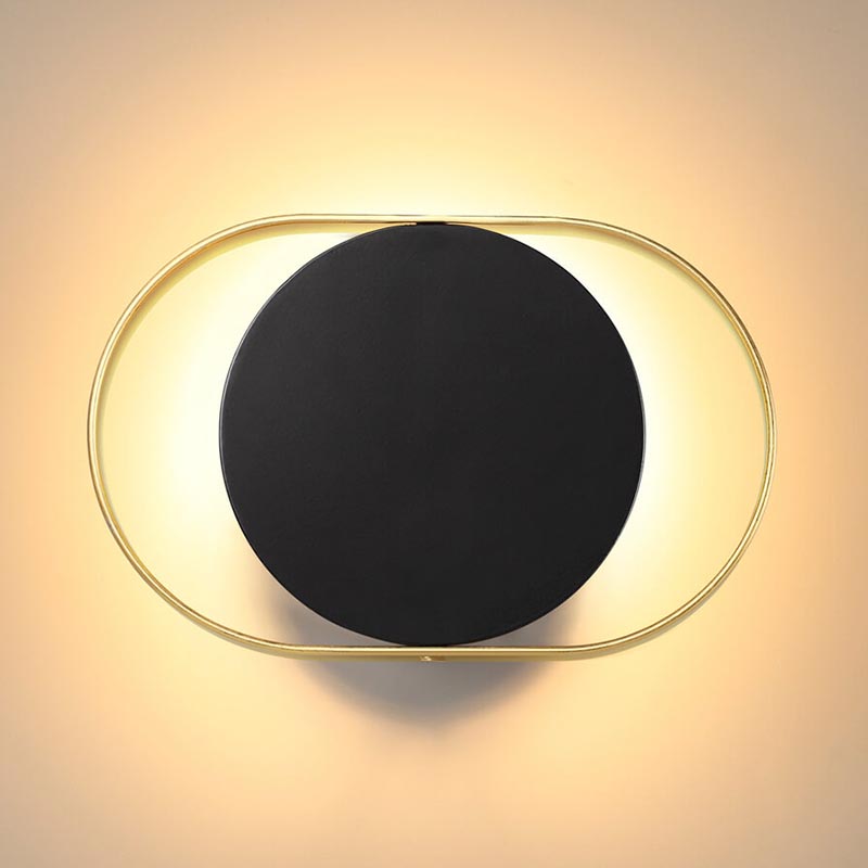 Бра Globo Ocular Sconce Oval Black Золотой Черный в Казани | Loft Concept 