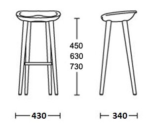 Барный стул Craig Bassam Tractor Counter Stool в Казани