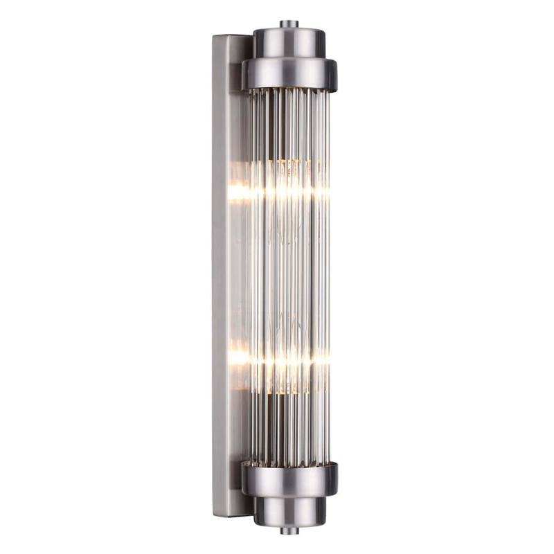 Бра Dirck Glass TUBE Sconce Nickel Никель в Казани | Loft Concept 