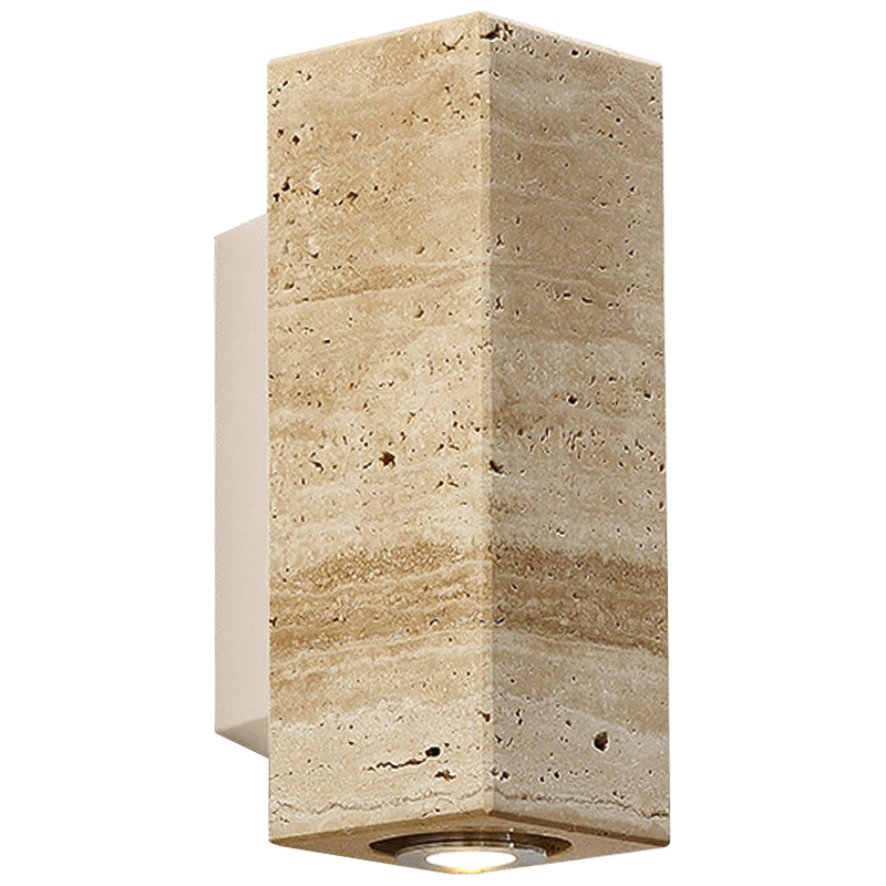 Бра Travertine Spot Wall Lamp Бежевый Песочный Белый в Казани | Loft Concept 