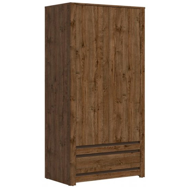 Шкаф Helga Wardrobe две двери Дуб темный в Казани | Loft Concept 