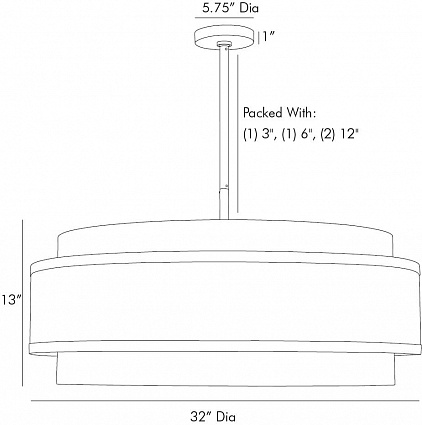 Люстра Arteriors UTTERSON CHANDELIER в Казани