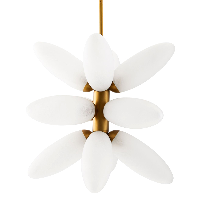 Люстра Arteriors STARLING CHANDELIER Золотой Белый в Казани | Loft Concept 