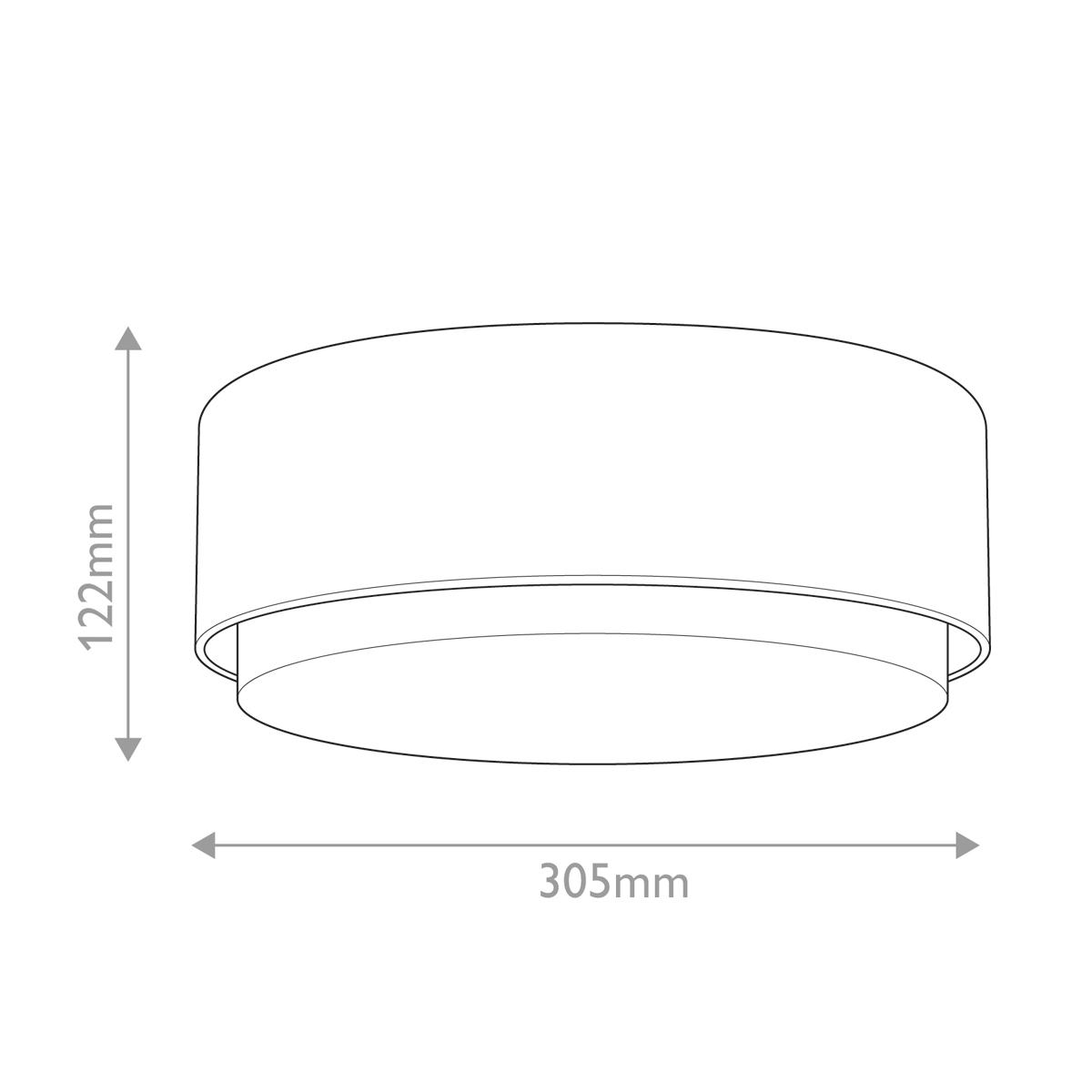 Потолочный светильник круглой формы с белым матовым плафоном Hinkley в Казани