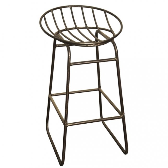 Барный стул Industrial Iron Grille Bar Stool Латунь в Казани | Loft Concept 