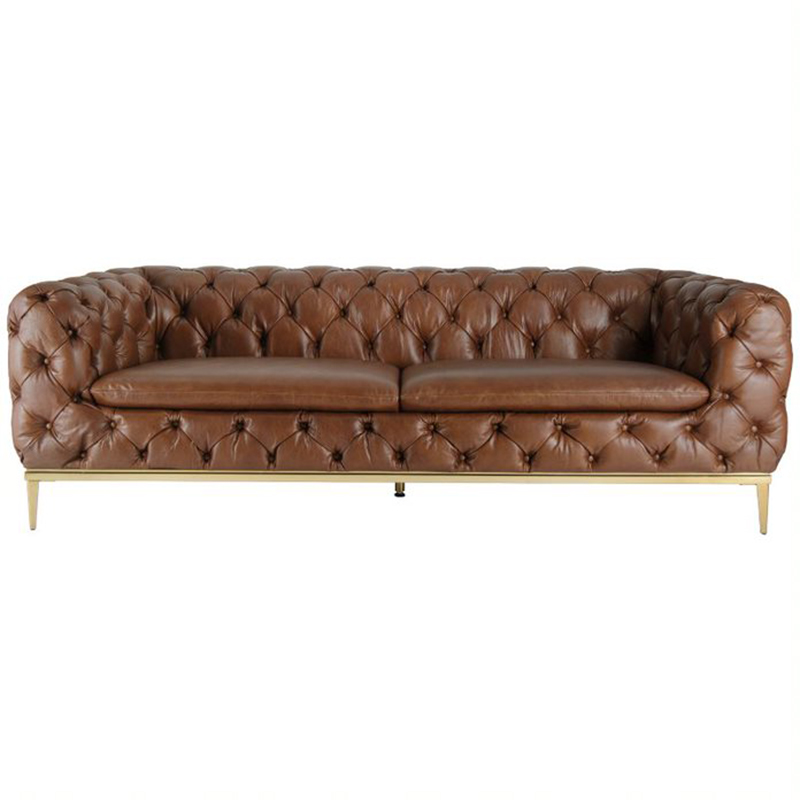 Диван Dorsten Sofa brown leather Коричневый в Казани | Loft Concept 