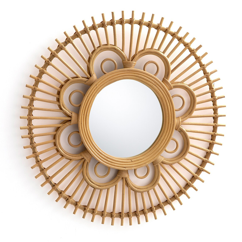 Зеркало Mirror Rattan Round D65  в Казани | Loft Concept 