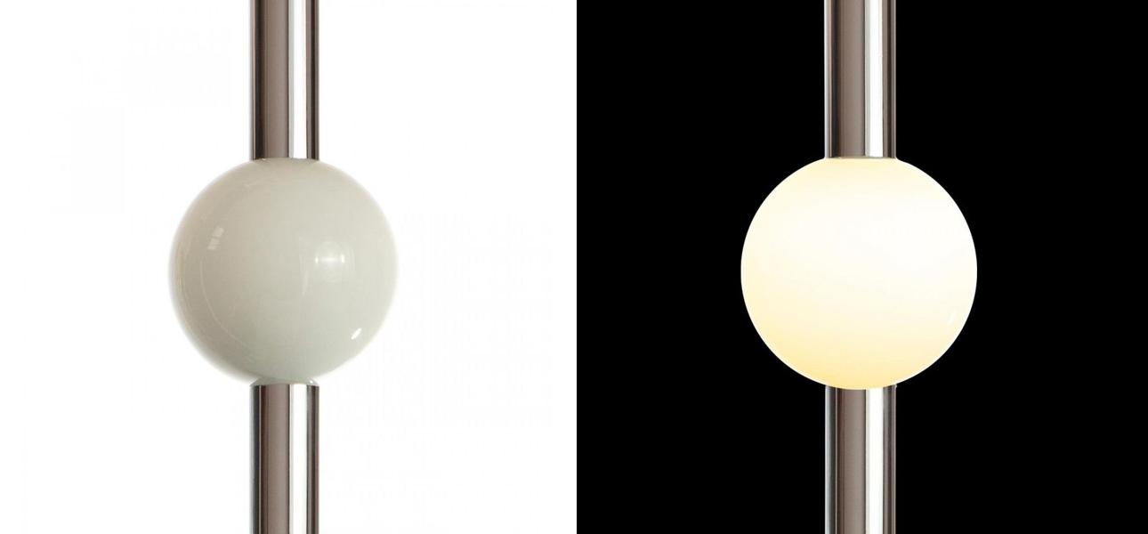 Светодиодный Подвесной светильник Lee Broom ORION GLOBE D 80 Хром - фото