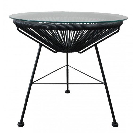 Приставной стол Acapulco side table Black Морская синь Желтый Черный Белый Зеленый Оранжевый в Казани | Loft Concept 