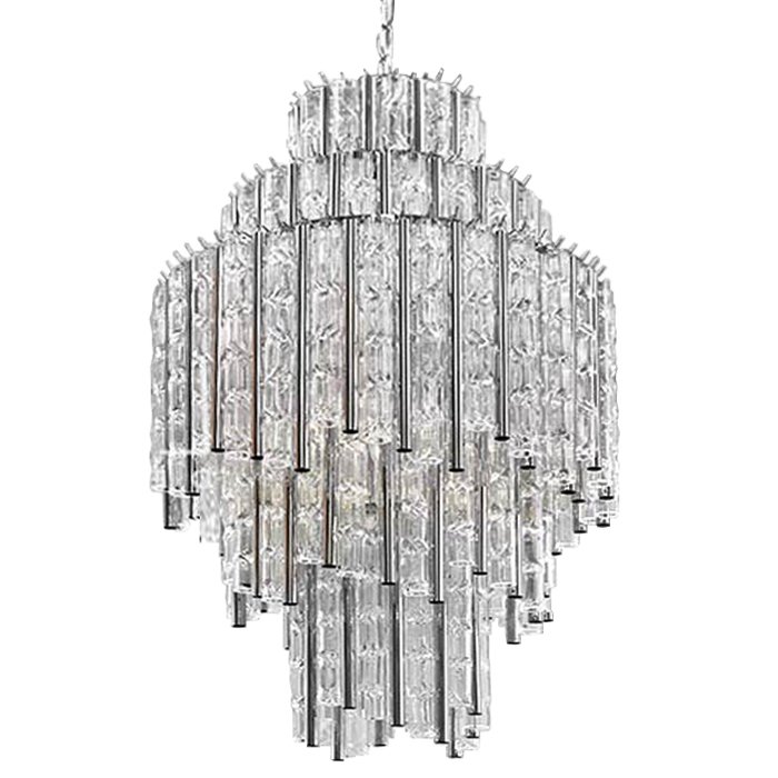 Люстра Chandelier Gigi M Прозрачное Стекло Хром в Казани | Loft Concept 