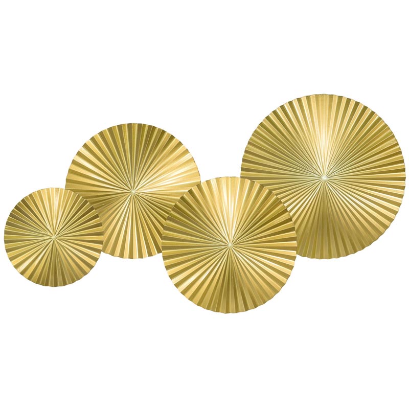 Арт-объект Apollo Gold Wall Plaque Disc 4 Золотой в Казани | Loft Concept 