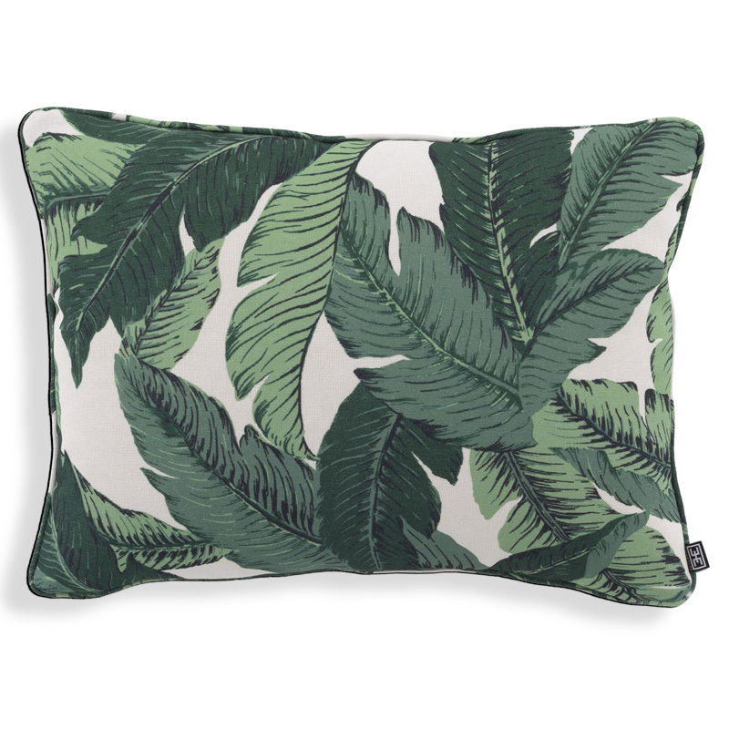 Подушка Eichholtz Pillow Mustique s Белый Зеленый в Казани | Loft Concept 