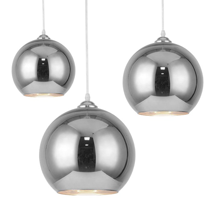 Подвесной светильник SILVER mirror shade modern pendant Хром в Казани | Loft Concept 