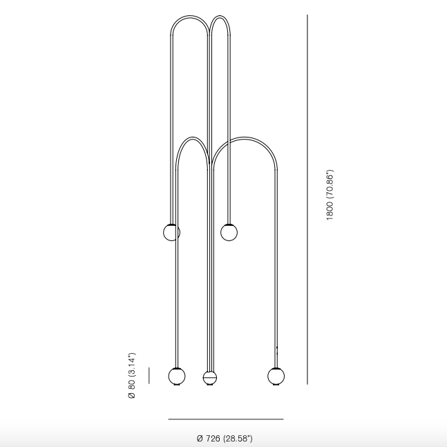 Торшер Michael Anastassiades Fontana Amorosa Crossette в Казани