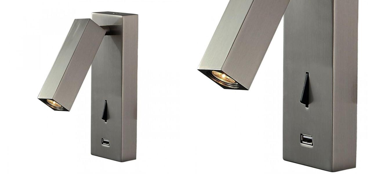 Бра Chelsom WALL LED DOCK Silver USB - фото