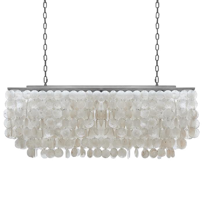 Люстра rectangle SHELL Chandelier 2 cascades Белый в Казани | Loft Concept 