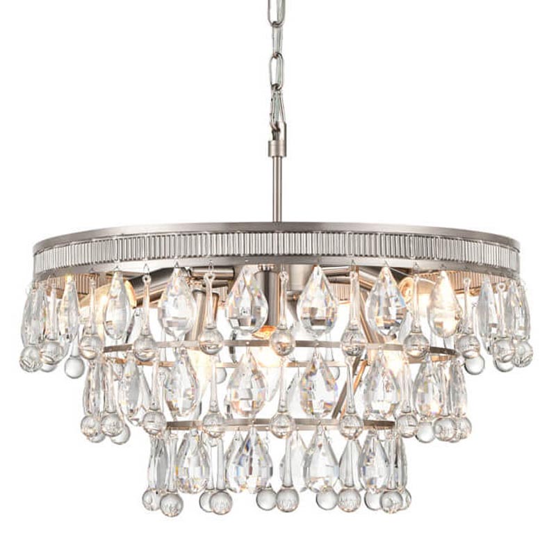 Люстра Freude Chandelier 50 Прозрачный (Transparent) Никель Сатин в Казани | Loft Concept 