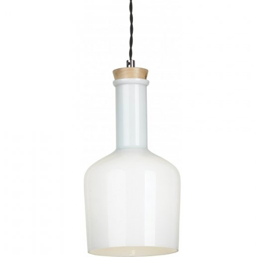 Подвесной светильник Glass Bottle Light 2 Белый в Казани | Loft Concept 