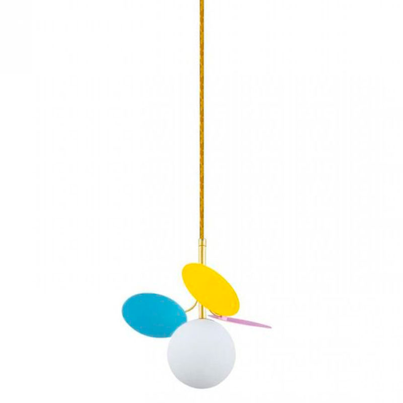 Подвесной светильник MATISSE Pendant One multicolor Мульти Золотой Белый в Казани | Loft Concept 