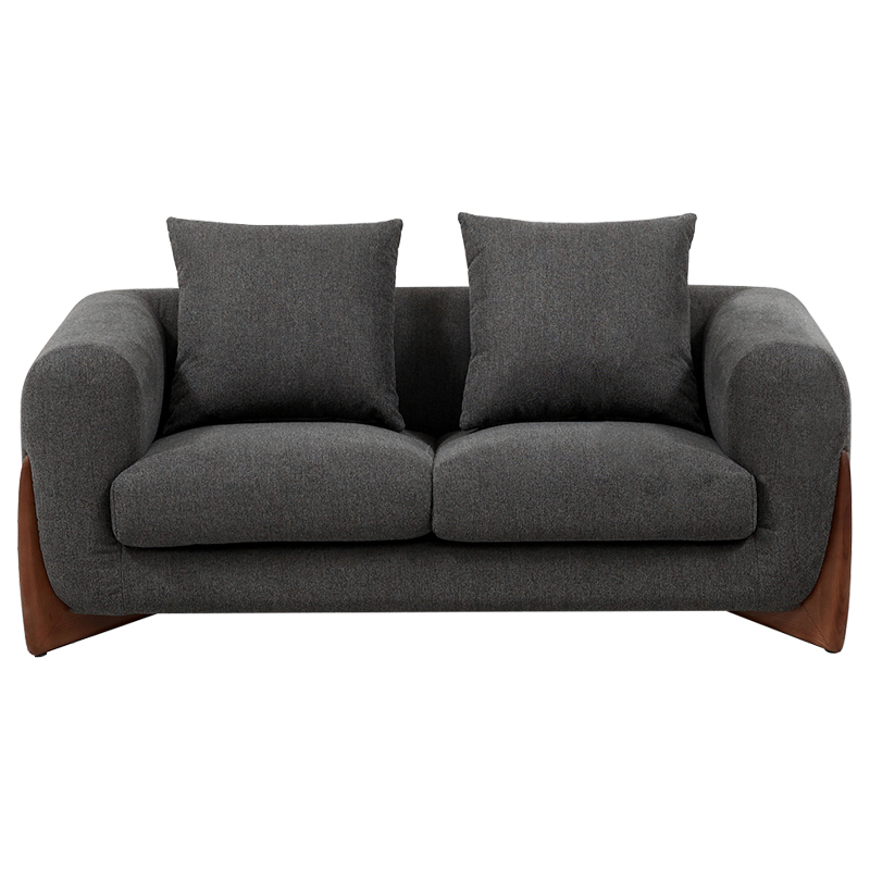 Диван Cuthbert Dark Gray Sofa Серый Коричневый в Казани | Loft Concept 