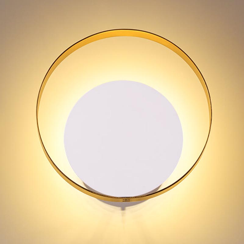 Бра Globo Ocular Sconce Circle White Золотой Белый в Казани | Loft Concept 