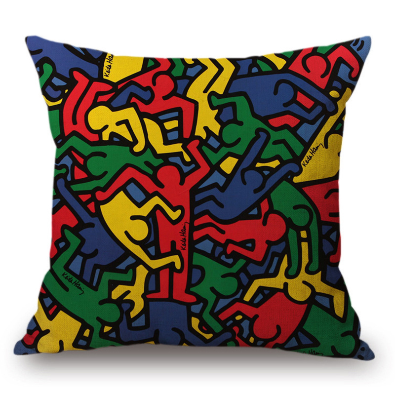 Подушка Keith Haring 16 Мульти в Казани | Loft Concept 