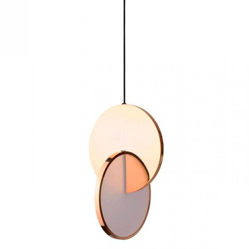 Подвесной светильник Eclipse Pendant Light Gold Золотой Белый в Казани | Loft Concept 