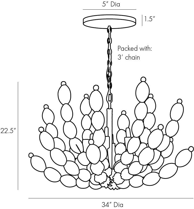 Люстра Arteriors INDI CHANDELIER в Казани