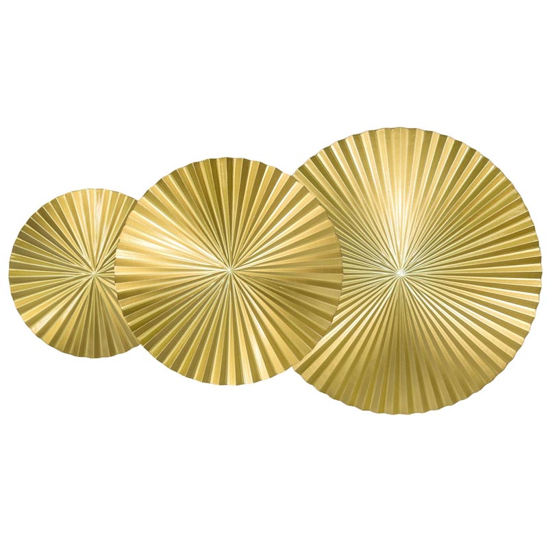 Арт-объект Apollo Gold Wall Plaque Disc 3 Золотой в Казани | Loft Concept 