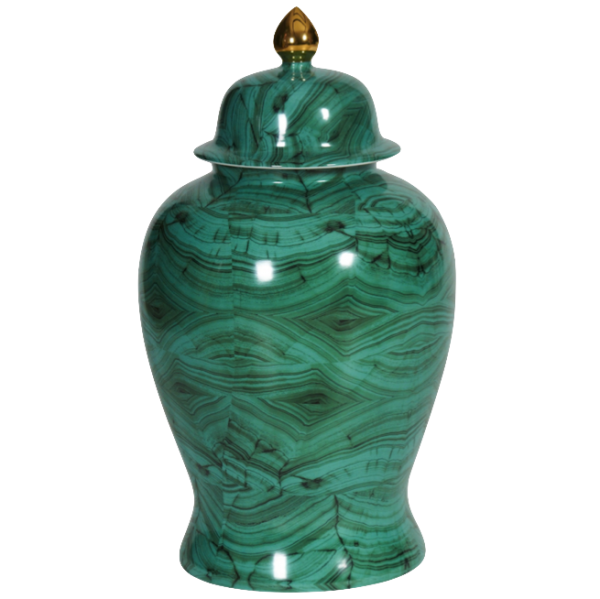 Ваза с крышкой Malachite Vase Малахит в Казани | Loft Concept 