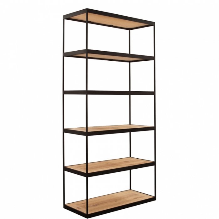 Стеллаж Industrial Oak Shelving Unit  в Казани | Loft Concept 