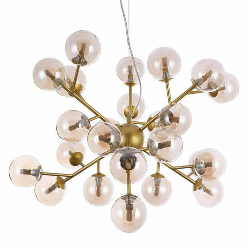 Люстра Berries Chandelier Amber 65 матовое золото Янтарь (Amber) в Казани | Loft Concept 