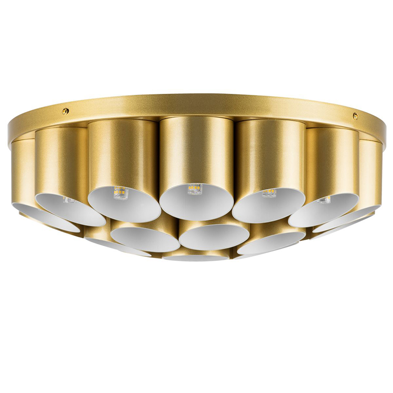 Потолочный светильник Garbi Gold Pipe Organ Ceiling Lamp 22 Золотой Белый в Казани | Loft Concept 