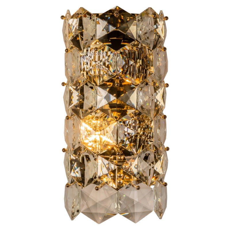 Бра Tiers Crystal Light Ermitage Wall Lamp Прозрачное Стекло Золотой в Казани | Loft Concept 