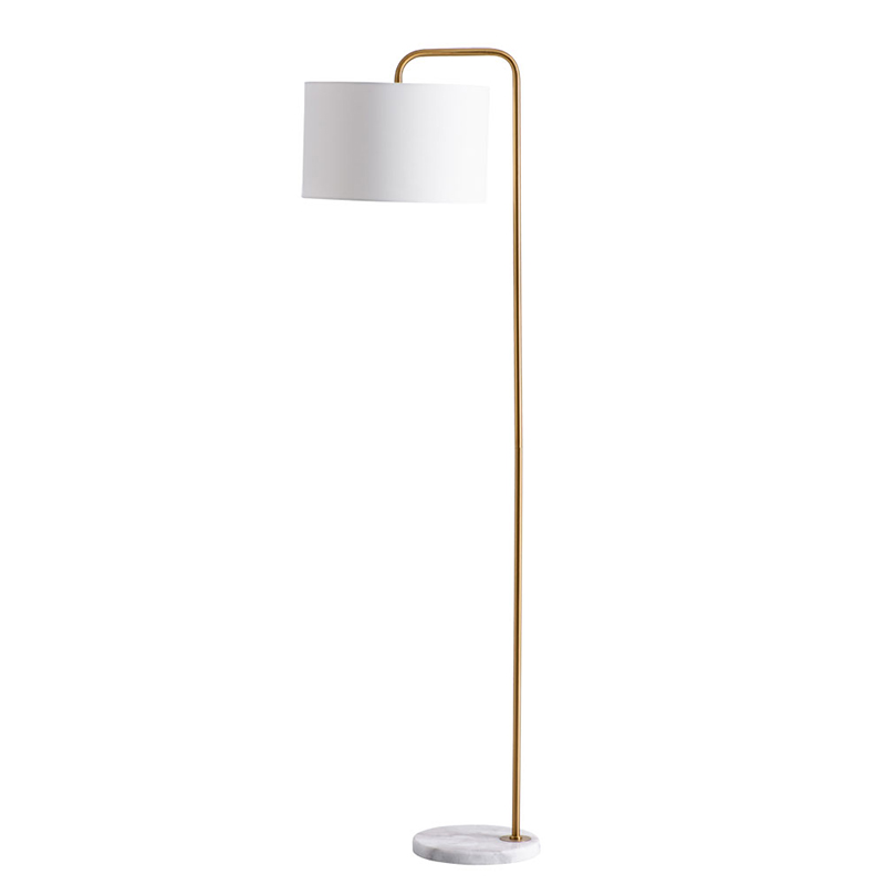 Торшер Randers Floor Lamp Белый Золотой в Казани | Loft Concept 