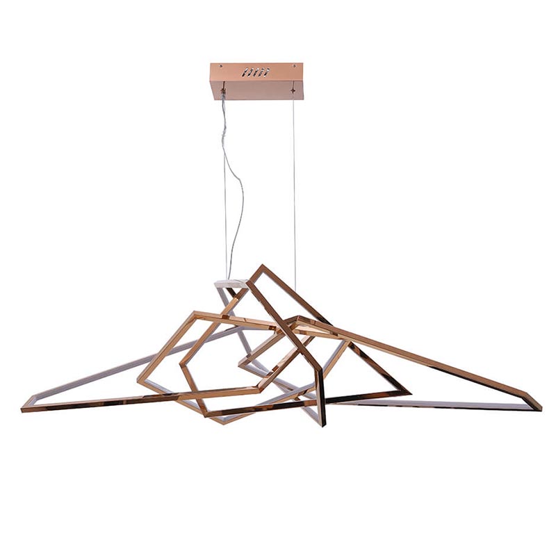 Люстра Geometric Plexus Gold Chandelier Золотой в Казани | Loft Concept 