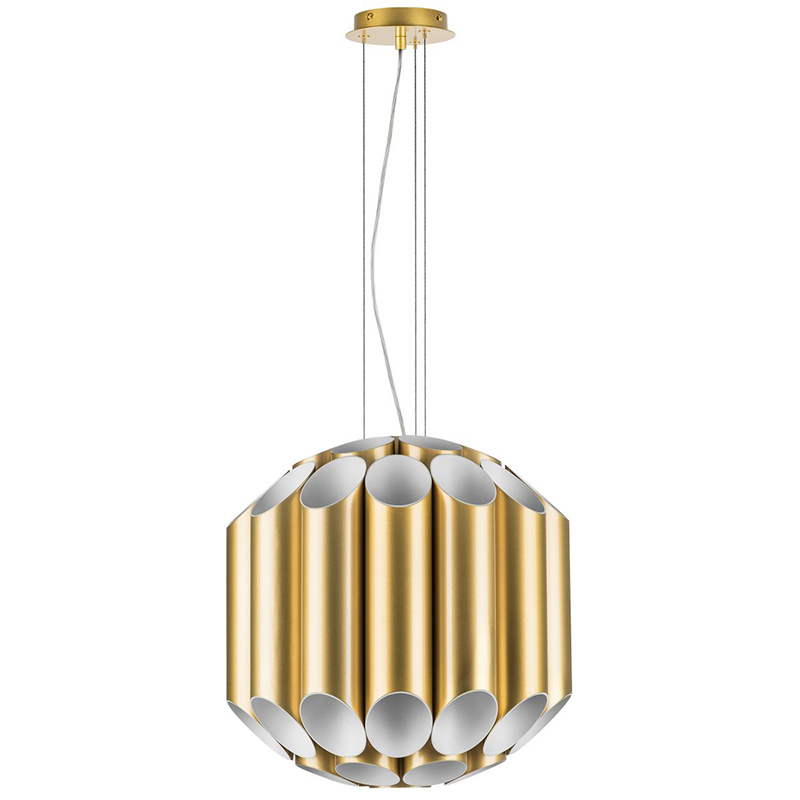 Люстра Garbi Gold Pipe Organ Chandelier 44 Золотой Белый в Казани | Loft Concept 