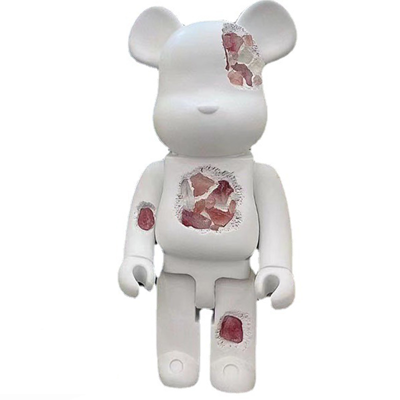 Статуэтка Bearbrick Pink Crystal Белый Розовый пастельный в Казани | Loft Concept 