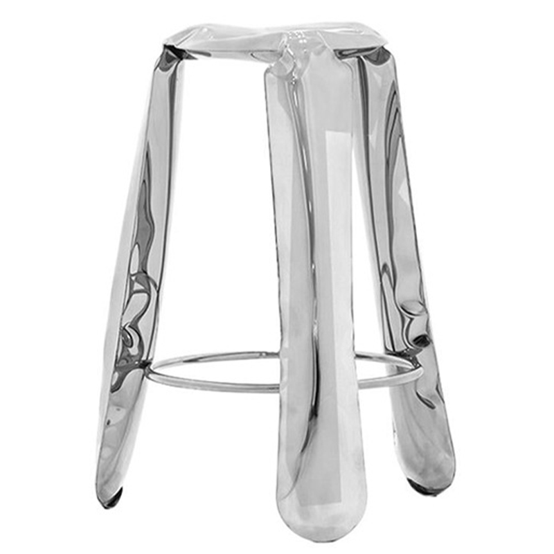 Барный стул Stainless Steel Bar Plopp Stool by Zieta Хром в Казани | Loft Concept 