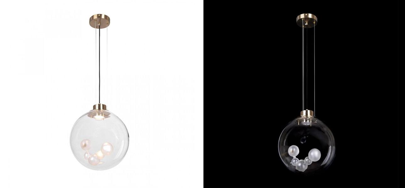 Подвесной светильник Lamps Inside Bubbles bottom round - фото