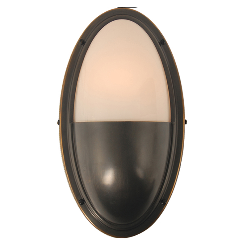 Бра Benita Loft Sconce black Черный Белое матовое стекло в Казани | Loft Concept 